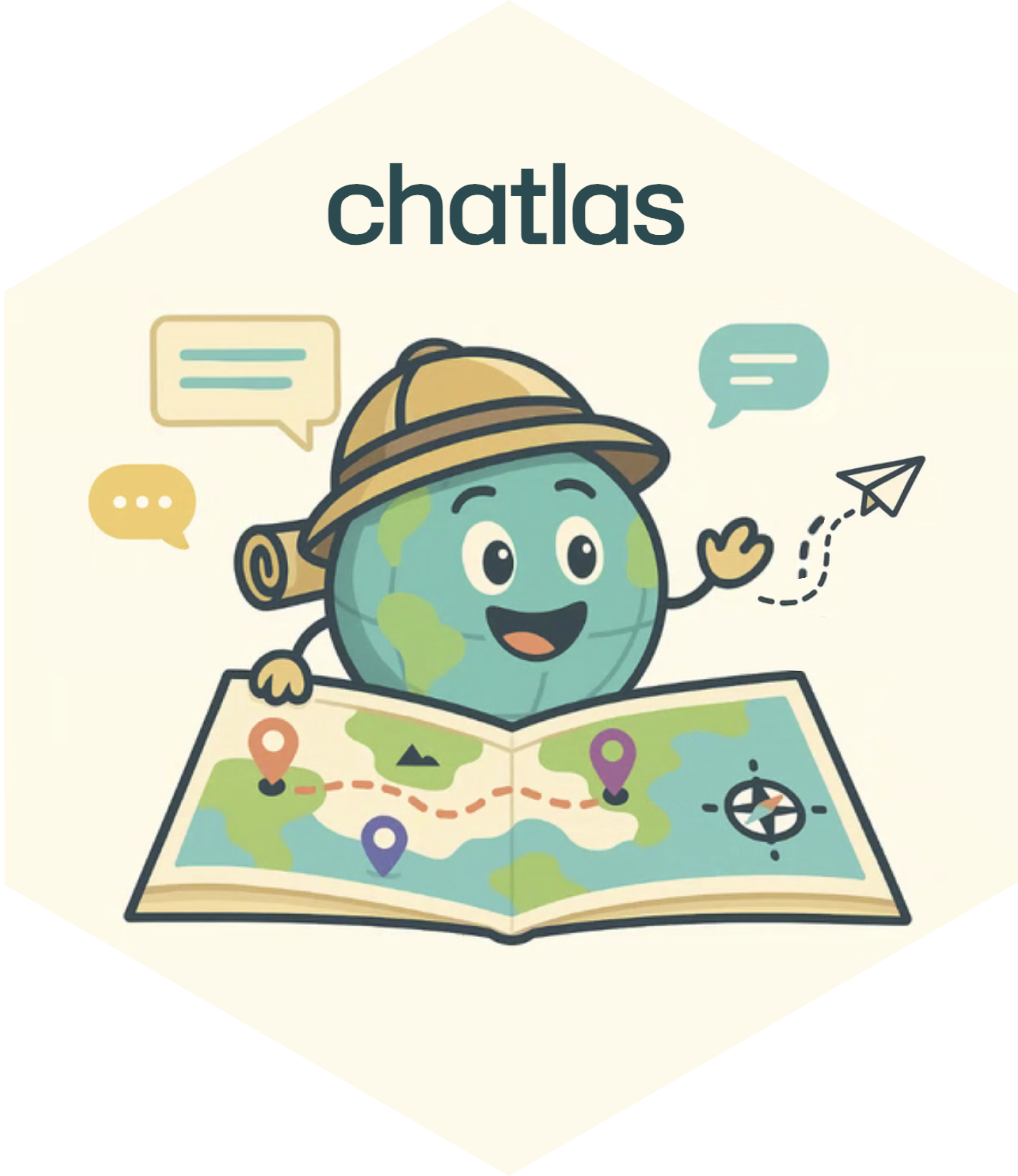 The chatlas hex sticker.